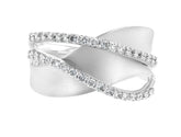 14 Karat White Gold Diamond Ring*size8*